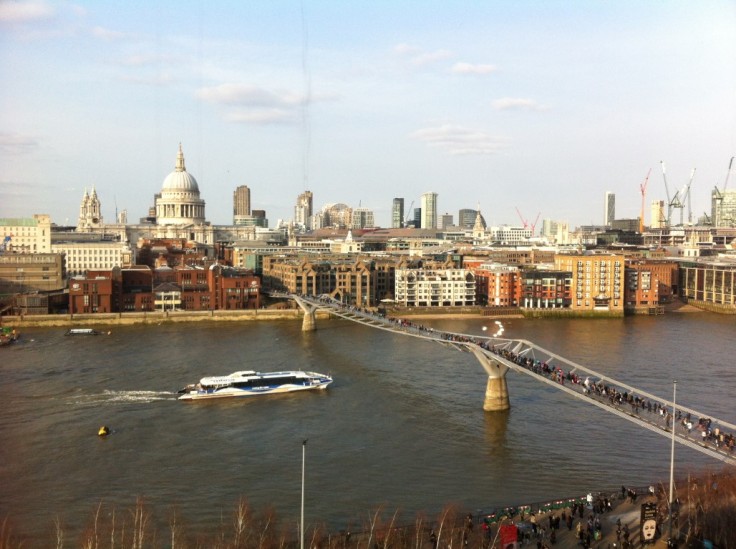 View from Tate Modern cafe London